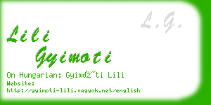 lili gyimoti business card